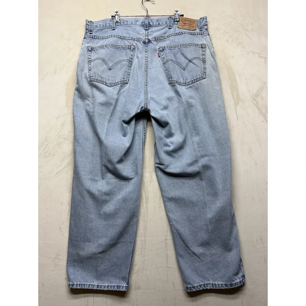 VTG Levis 560 Jeans Mens 40x30 Blue Light Wash Denim Loose Tapered Made USA 90s